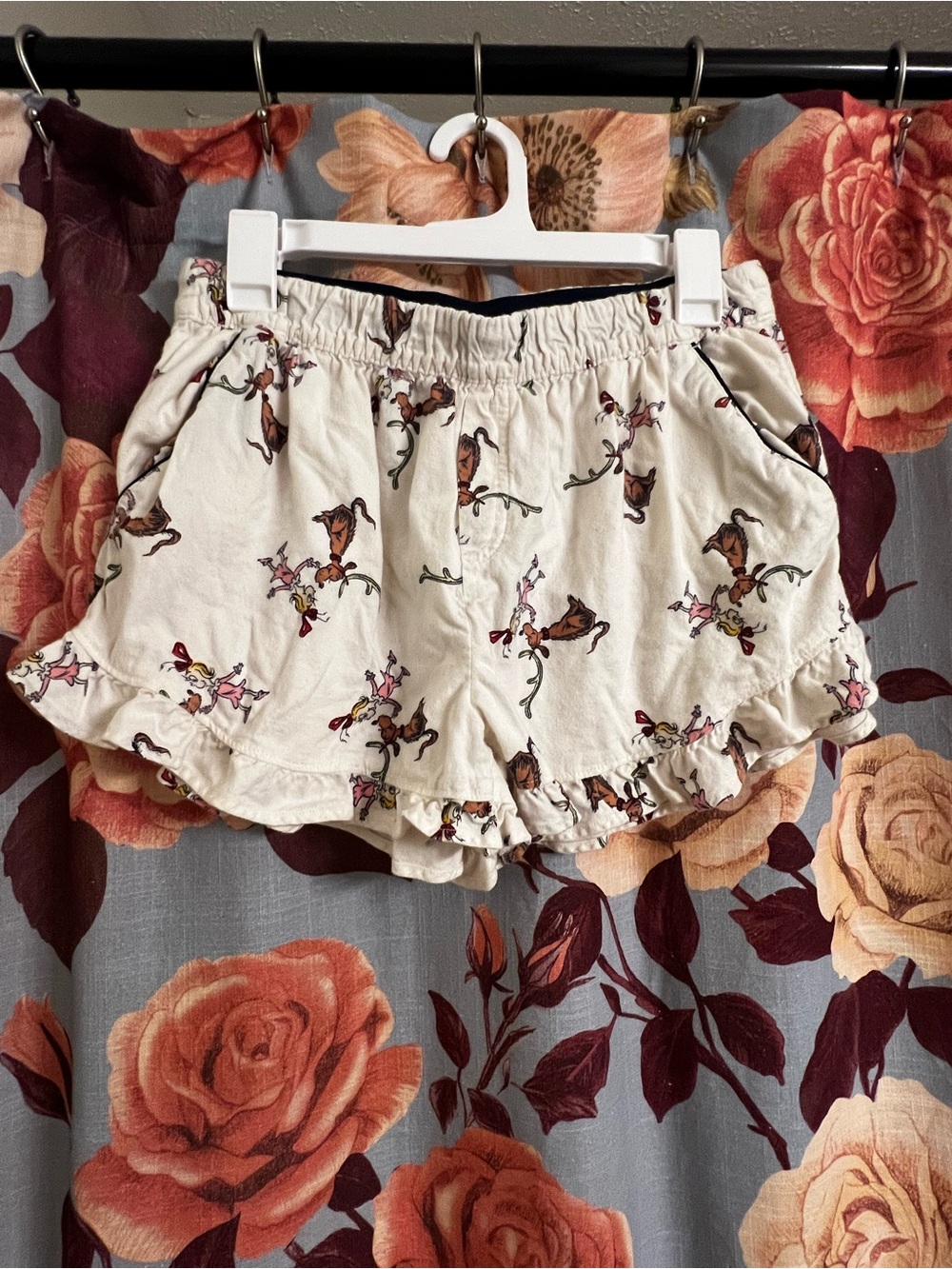 Aerie Cindy Lou Who Flannel Ruffle Boxer